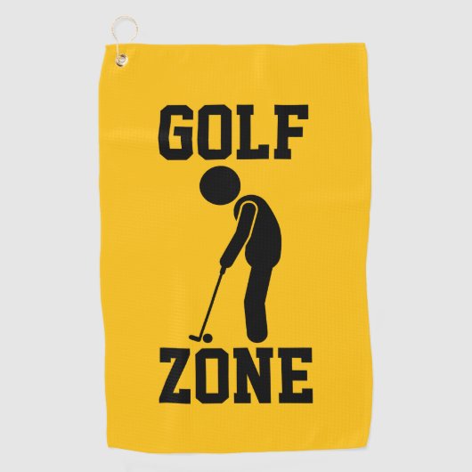 Golf Zone - Funny Golf Golfhandtuch (Vorderseite)