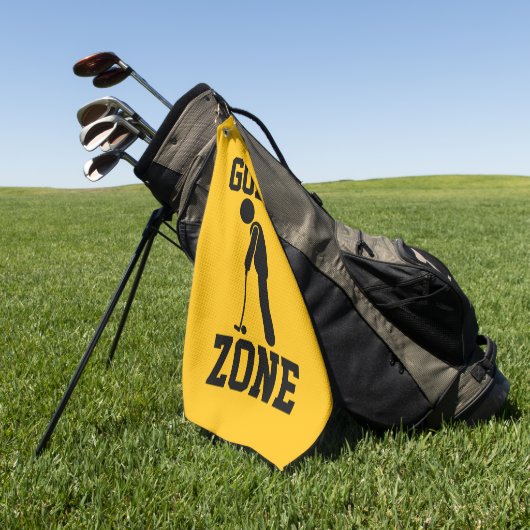 Golf Zone - Funny Golf Golfhandtuch (Gras)