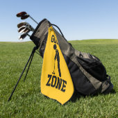 Golf Zone - Lustiger Golf Golfhandtuch (Gras)