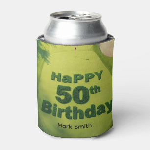 Golf zum 50. Geburtstag auf dem Putting Green für  Dosenkühler