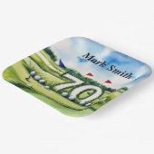 Golf zum 70. Geburtstag für Golfer Pappteller (Gewinkelt)