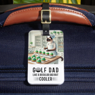 Golf zum Thema Cat Lover am Vatertag Gepäckanhänger