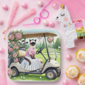 Golf zum Thema für Katzenliebhaber Pappteller (Party)