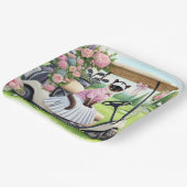 Golf zum Thema für Katzenliebhaber Pappteller (Gewinkelt)