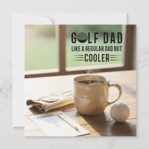 Golf zum Vatertag Golf-Vater ist cooler Feiertagskarte