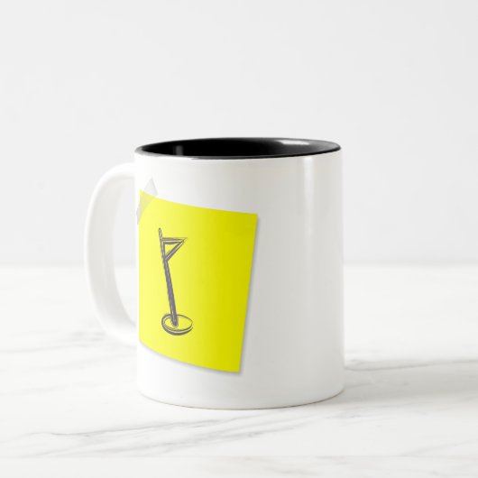 Golf Zweifarbige Tasse (Vorderseite Links)