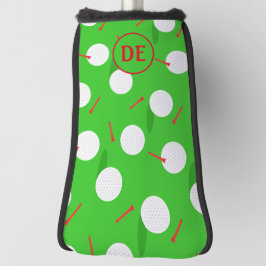 Golfaddict Golf Course Muster Monogramm Headcover