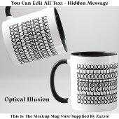 Golfaholic Hidden Message 131BW Funny Quote Tasse