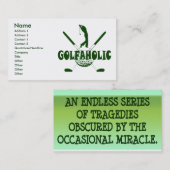 GOLFAHOLIC VISITENKARTEN VISITENKARTE (Vorne/Hinten)