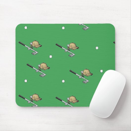 Golfanlage auf Grün Mousepad (Mit Mouse)