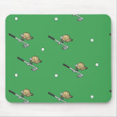 Golfanlage auf Grün Mousepad (Vorne)