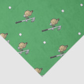 Golfanlage auf Grün Seidenpapier (Detail)