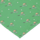 Golfanlage auf Grün Tischdecke (Schrägansicht)