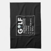 Golfanleitung Schwingen Swear Look Ball Wiederholu Geschirrtuch (Vertikal)
