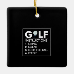 Golfanleitung Schwingen Swear Look Ball Wiederholu Keramikornament