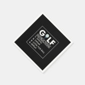 Golfanleitung Swing Swear Look Ball wiederholen Serviette (Ecke)