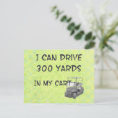 Golfantrieb Postkarte (Stehend Vorderseite)