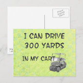 Golfantrieb Postkarte (Vorne/Hinten)