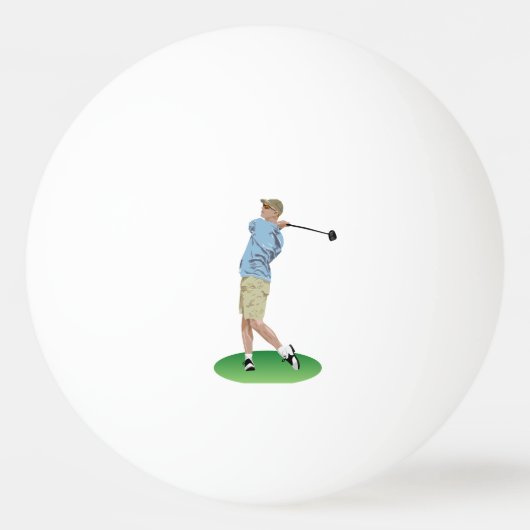 Golfantrieb Tischtennisball (Vorderseite)