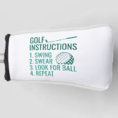 Golfanweisungen Golf Headcover (Vorderseite)