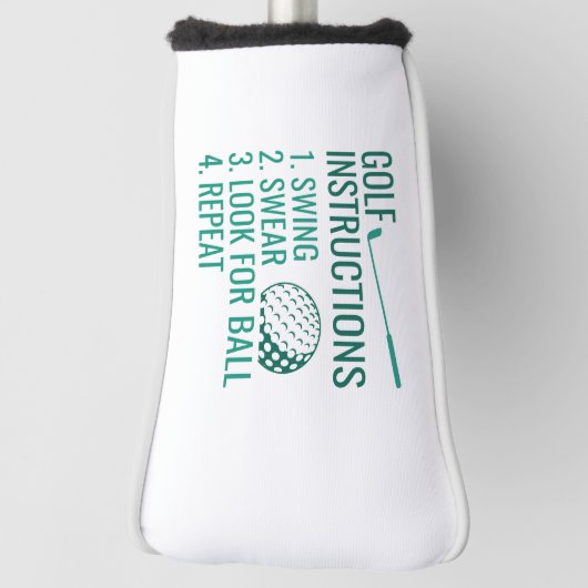 Golfanweisungen Golf Headcover (Rotieren 90)