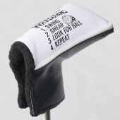 Golfanweisungen Golf Headcover (3/4 Vorderseite)