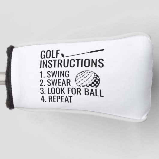 Golfanweisungen Golf Headcover (Vorderseite)