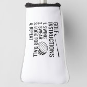 Golfanweisungen Golf Headcover (Rotieren 90)