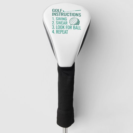 Golfanweisungen Golf Headcover (Vorderseite)