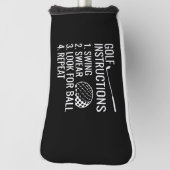 Golfanweisungen Golf Headcover (Rotieren 90)