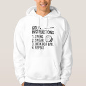 Golfanweisungen Hoodie (Vorderseite)