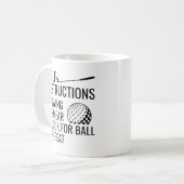 Golfanweisungen Kaffeetasse (Vorderseite Links)