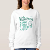 Golfanweisungen Sweatshirt (Vorderseite)