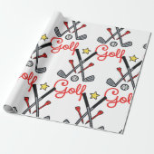 Golfartikel Geschenkpapier (Ungerollt)