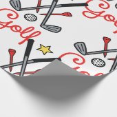 Golfartikel Geschenkpapier (Ecke)