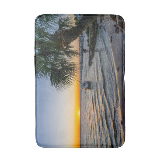 Golfatme Florida Sunset Bath Mat Badematte (Vorderseite Vertikal)
