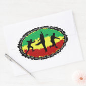 Golfaufkleber Ovaler Aufkleber (Umschlag)