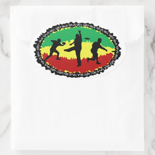 Golfaufkleber Ovaler Aufkleber (Tasche)