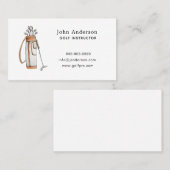 Golfbag Golf Coach Business Card Visitenkarte (Vorne/Hinten)