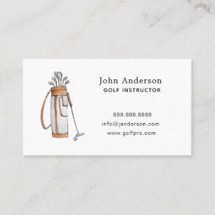 Golfbag Golf Coach Visitenkarte
