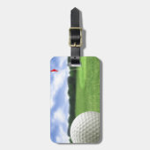 Golfball 4 gepäckanhänger (Vorderseite vertikal)