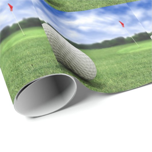 Golfball 4 geschenkpapier (Rolleneckpunkt)