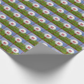 Golfball 65. Geburtstag Geschenkpapier (Ecke)