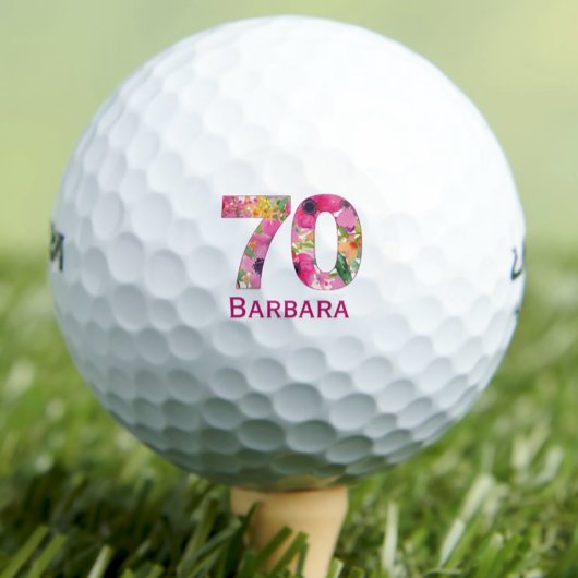 Golfball 70 Jahre eigener Golfball 70. Geburtstag
