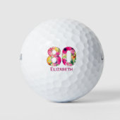 Golfball 80 Jahre eigener Golfball 80. Geburtstag (Vorderseite)