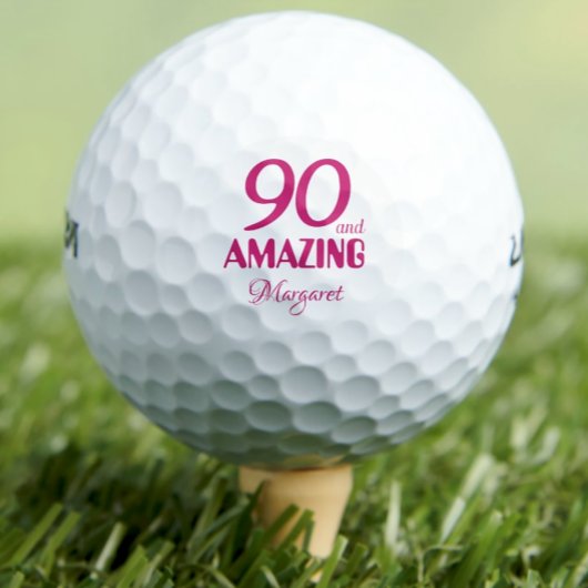 Golfball 90 Jahre eigener Golfball 90. Geburtstag