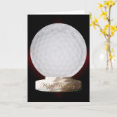 Golfball-alles- Gute zum Geburtstagkarte Karte (Gelbe Blume)