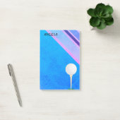 Golfball auf blau für Golfer Post-it Klebezettel (Büro)