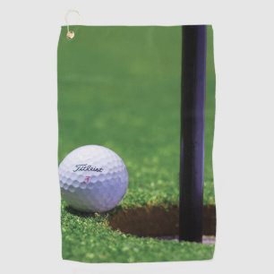 Golfball auf dem Boden Golf Handtücher