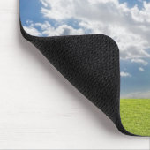 Golfball auf einem T-Stück mit Gras Mousepad (Ecke)